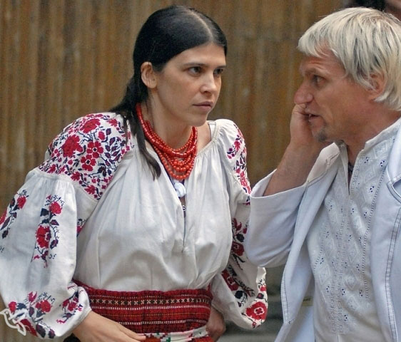 Олег Скрипка и жена